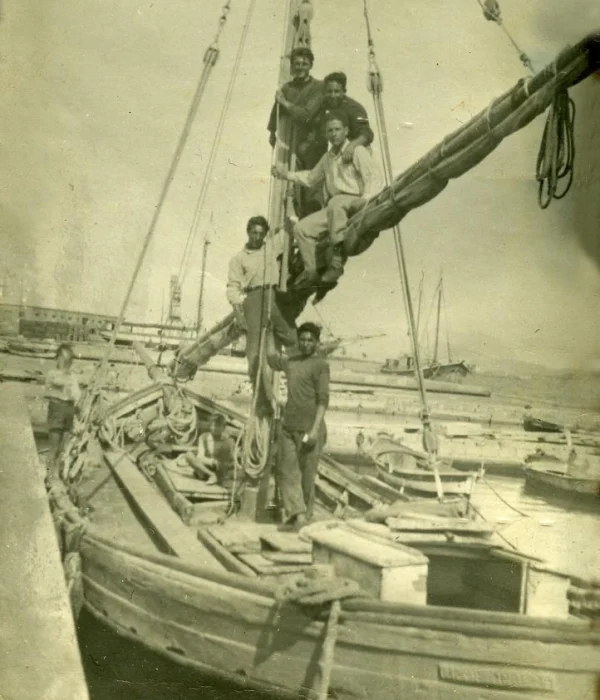 Segelboot-Epoche-Maria 50s-60er Jahre